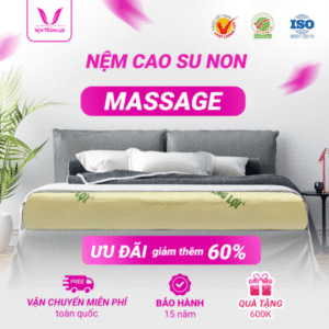 NỆM CAO SU NON MASSAGE THẮNG LỢI