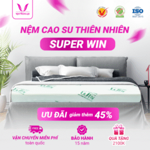 NỆM CAO SU THIÊN NHIÊN SUPER WIN THẮNG LỢI