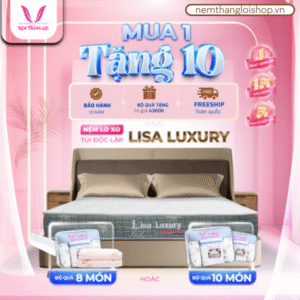 NỆM LÒ XO TÚI ĐỘC LẬP LISA LUXYRY THẮNG LỢI